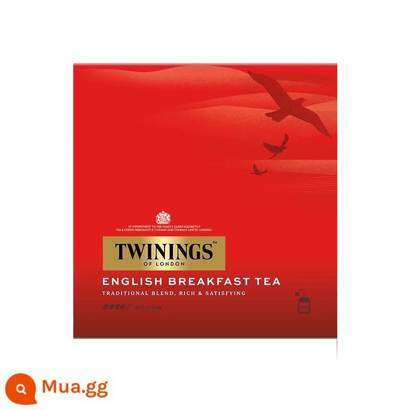 [Tự vận hành] Trà đen Earl Grey sang trọng nhập khẩu từ Anh TWININGS Châu Âu 100 viên túi trà 200g - Trà đen ăn sáng kiểu Anh (hộp mới)