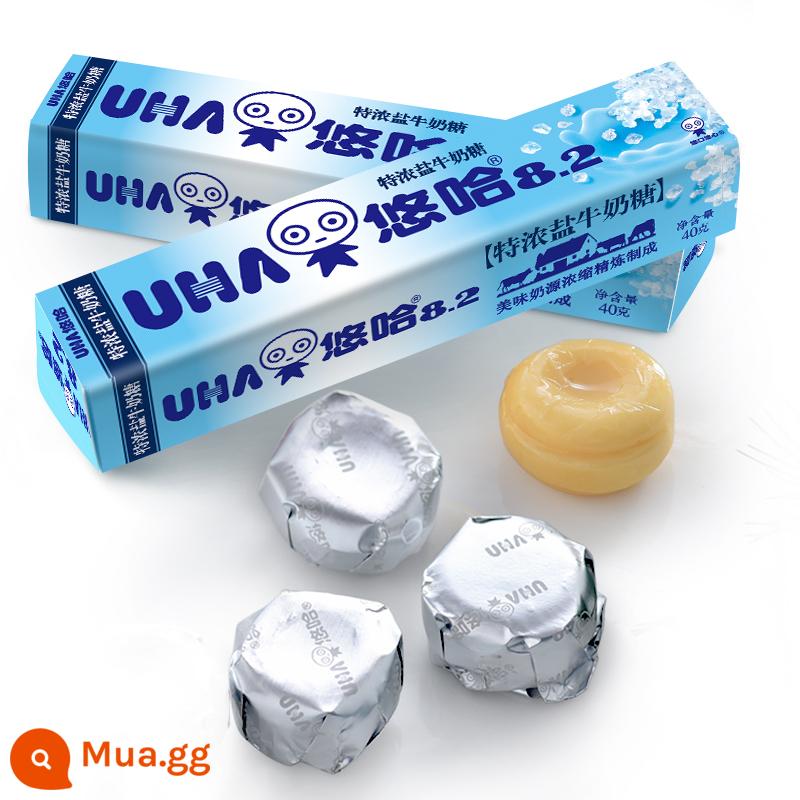 [Tự vận hành] UHA UHA Đường Sữa Đặc 40g Kẹo Matcha Sữa Dâu Nhập Khẩu 10 Cái - vị mặn