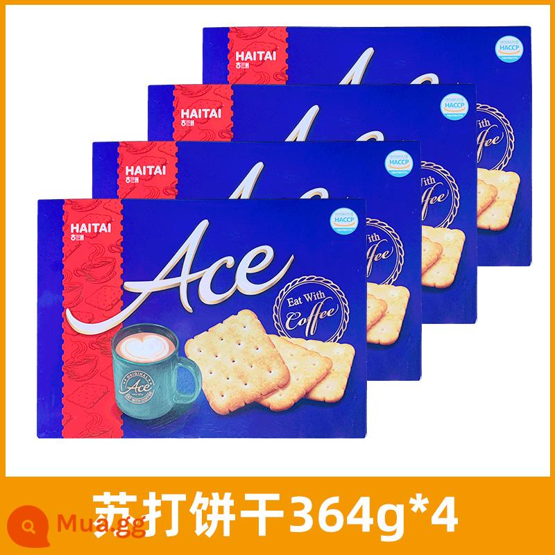 [Tự vận hành] Khoai tây chiên kem mật ong Calbee Korea Haitai Hương vị kem Net Red Snack Zhang Yixing Cùng kiểu - Bánh quy soda 364g*4