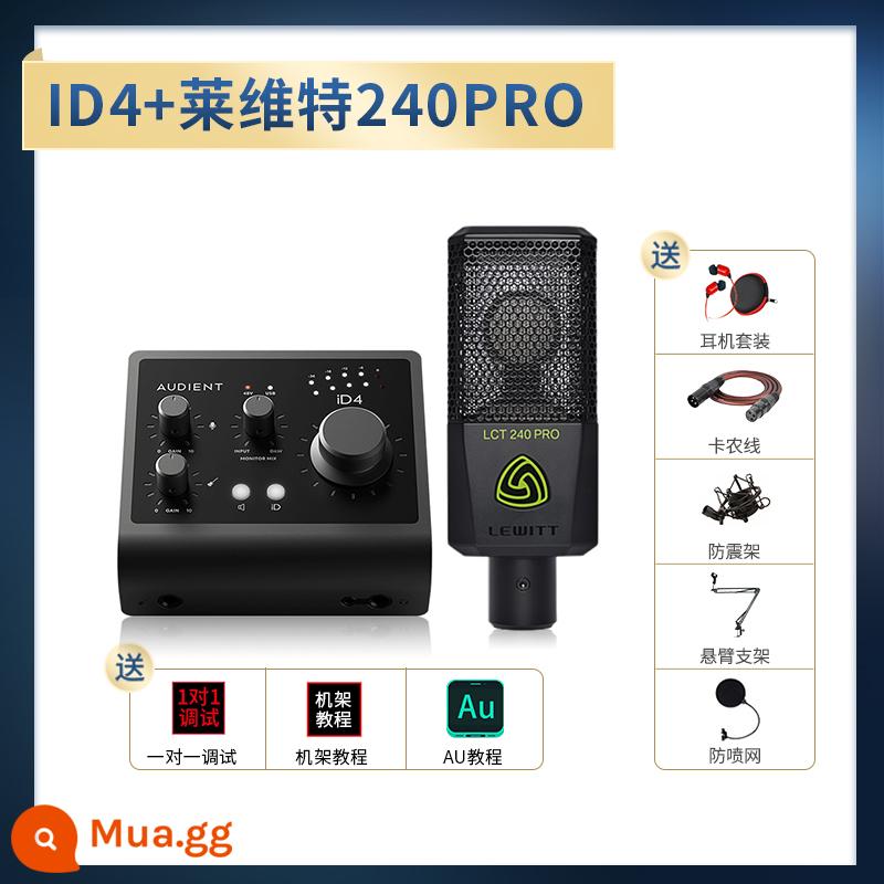 Audient/Orton ID4 ID14 MKII Ghi âm chuyên nghiệp Dubbing Truyền phát trực tiếp Thẻ âm thanh bên ngoài - iD4+ Levitt 240PRO