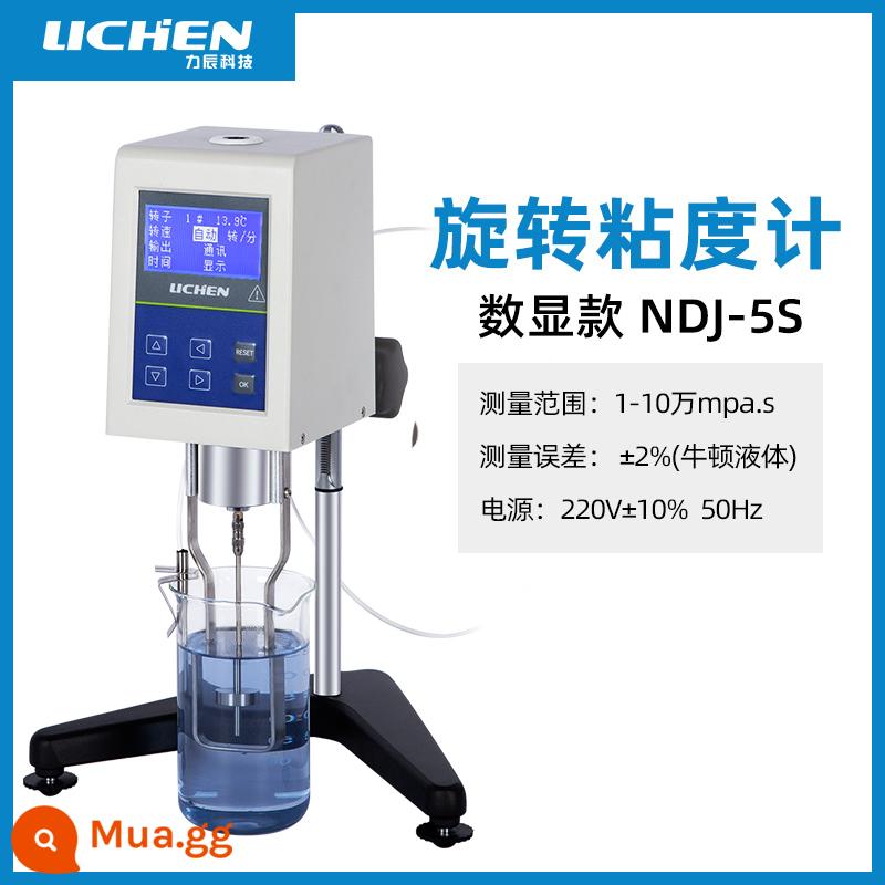 Thượng Hải Lichen Technology Xoay Meter NDJ-1 Số thử nghiệm không - Màn hình kỹ thuật số NDJ-5S (có thể hẹn giờ) 1-100.000 mpa.s