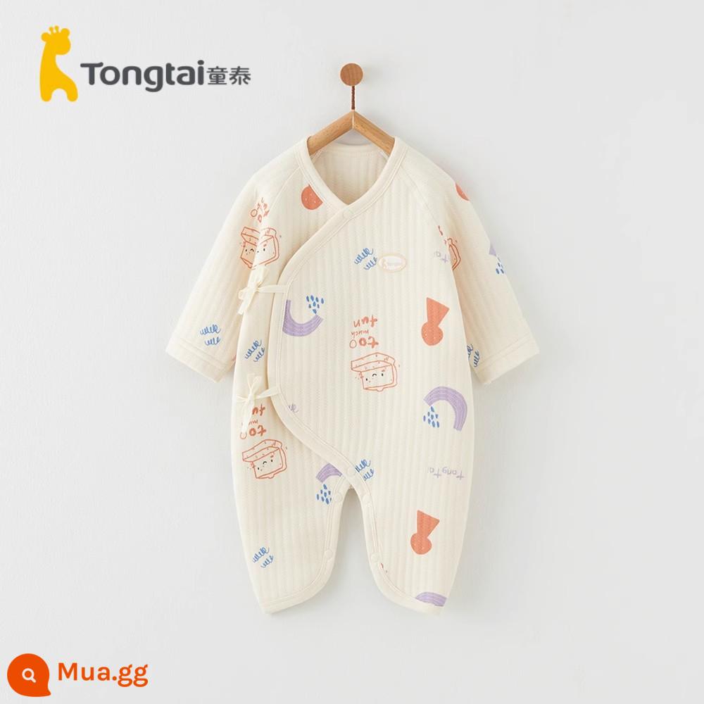 Tongtai bé quần áo thu đông sơ sinh bướm ấm romper áo liền quần mùa thu đông nam nữ bé cotton áo liền quần - em bé dễ thương