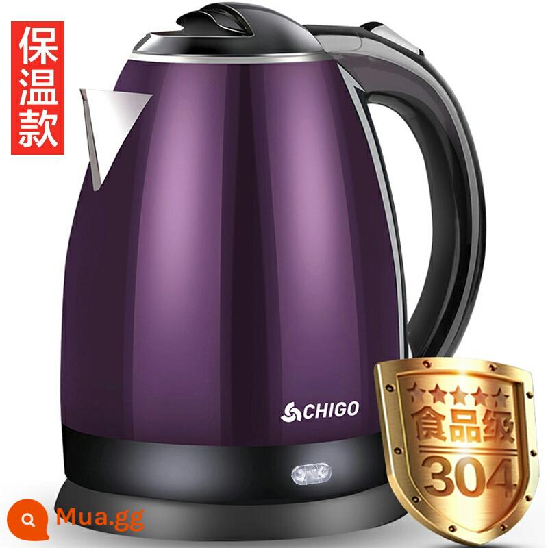 Chigo/Chigo ZJ18A Điện Gia Đình Ấm Siêu Tốc Tự Động Tắt Nguồn Thép Không Gỉ 304 Điện - Bể trong 304 cách nhiệt hai lớp 1.8L (được cửa hàng khuyên dùng)