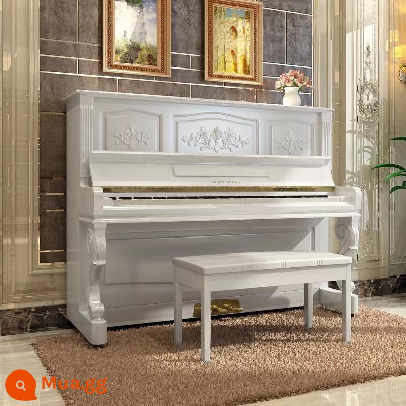 Nhập khẩu ban đầu Yingchang U121 người chơi chuyên nghiệp dành cho người lớn piano đã qua sử dụng bài kiểm tra thực hành dành cho người mới bắt đầu - Yingchang 121NFG trắng