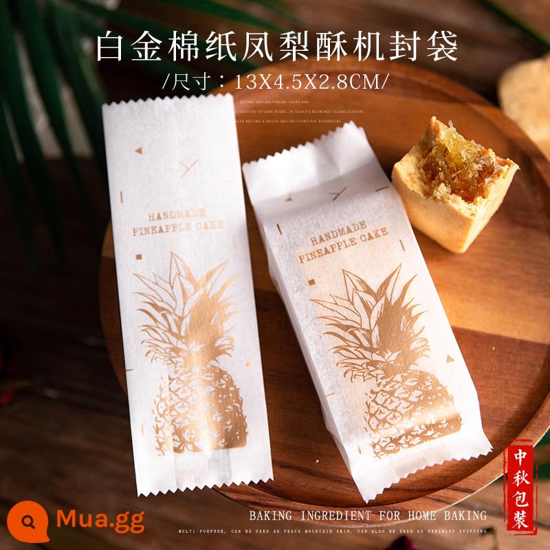 Gạo nếp thuyền bao bì túi bông tuyết nướng giòn vỏ bánh caramel hạnh nhân thuyền bánh niêm phong hộp lớn túi bánh quy tự niêm phong - Quảng Châu gửi 50 miếng khăn giấy làm bánh dứa vàng túi kín