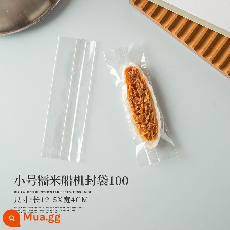 Gạo nếp thuyền bao bì túi bông tuyết nướng giòn vỏ bánh caramel hạnh nhân thuyền bánh niêm phong hộp lớn túi bánh quy tự niêm phong - Con dấu máy trong suốt màu vàng nhạt được vận chuyển từ Quảng Châu