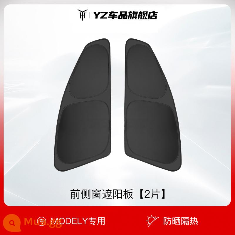 YZ phù hợp với dù che Tesla model3y cửa sổ phía trước xe ô tô che nắng cách nhiệt sửa đổi phụ kiện Ya - Rèm che nắng kính cửa sổ phía trước Model Y 2 lớp