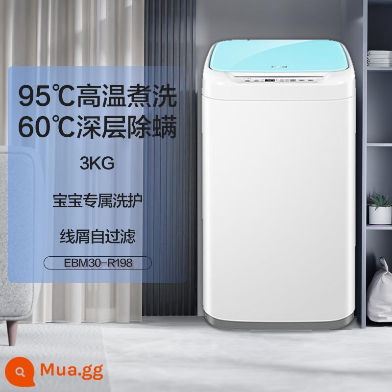 [Giặt 95°] Haier 3kg máy giặt đồ lót trẻ em gia đình nhỏ tự động cỡ nhỏ R198 - Haierbai