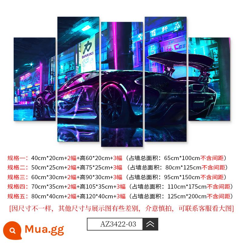 Cyberpunk treo tranh Internet cafe thanh nền tường trang trí tường phòng ngủ bức tranh tường thể thao điện tử phòng khách sạn sơn trang trí - AZ3422-03