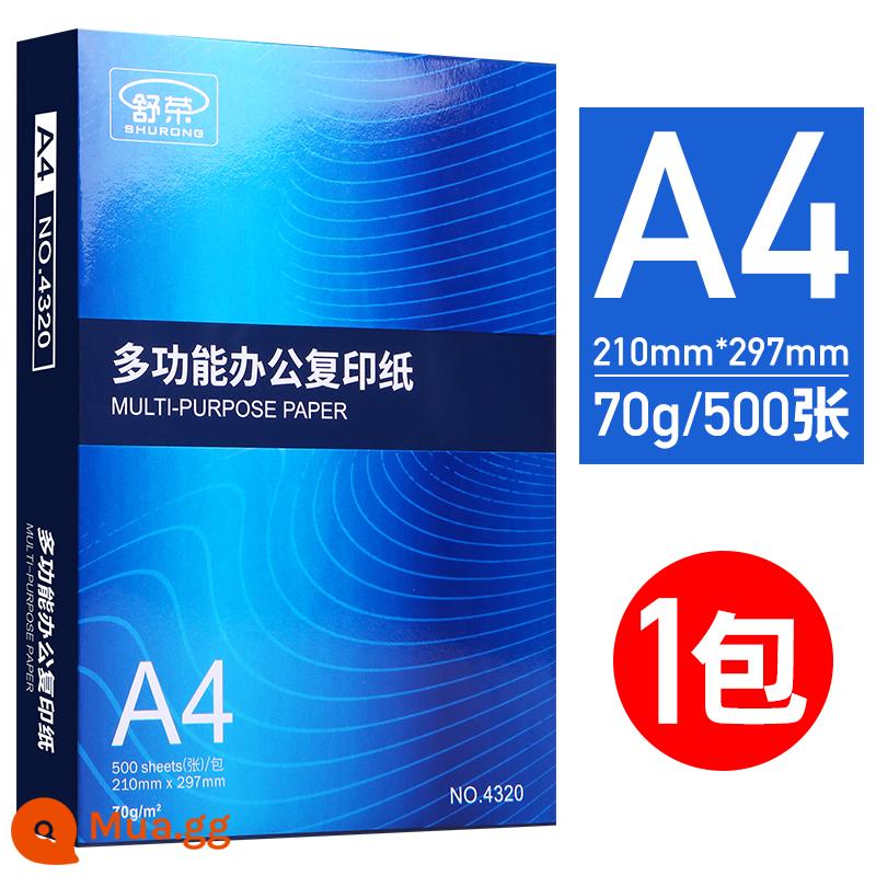 Miễn phí vận chuyển giấy A4 giấy in và photocopy 70g/80g túi đeo vai 500 tờ một gói giấy trắng a4 giá cả phải chăng giấy nháp học sinh sử dụng hộp đầy đủ 5 gói một hộp bốn tờ văn phòng phẩm Giấy A4 sỉ Shu Rong - [Văn phòng chất lượng] Túi đeo vai A4-70g/500 tờ