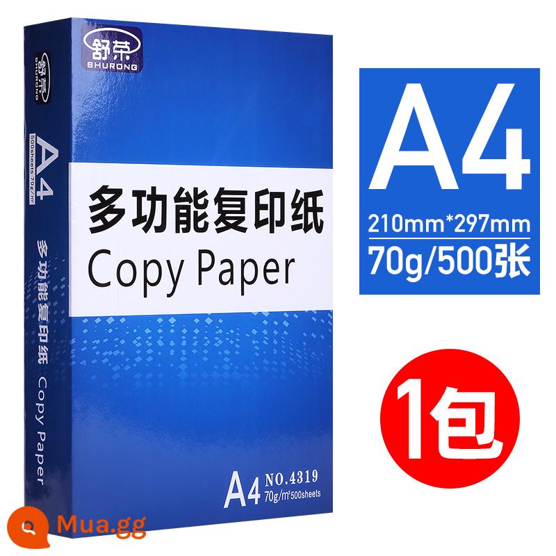 Miễn phí vận chuyển giấy A4 giấy in và photocopy 70g/80g túi đeo vai 500 tờ một gói giấy trắng a4 giá cả phải chăng giấy nháp học sinh sử dụng hộp đầy đủ 5 gói một hộp bốn tờ văn phòng phẩm Giấy A4 sỉ Shu Rong - [Sử dụng văn phòng tại nhà hàng ngày] Túi đeo vai A4-70g/500 tờ