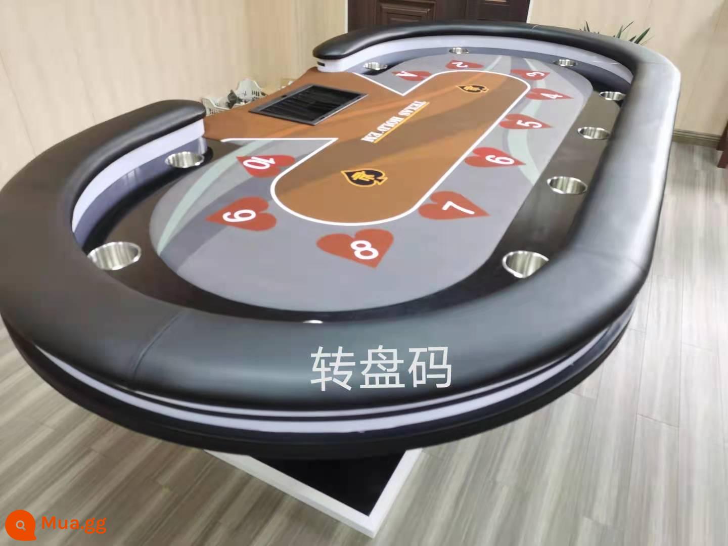 Sang trọng Texas Poker Chip Bàn Phòng Cờ vua Máy tính để bàn Chuyên dụng Vải Pad Kích thước Màu Tùy chỉnh Bàn Texas - 240*120cm (màu nâu xám)