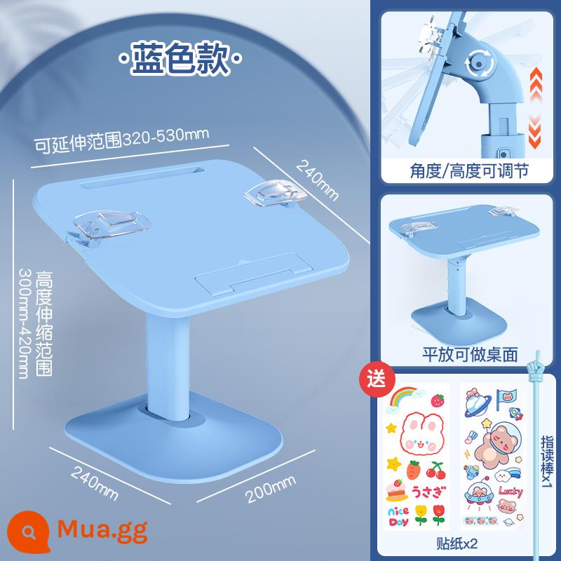 Giá sách giá đọc sách cao từ trần đến sàn giá sách đọc sách trẻ em đọc sách giá đỡ đọc sách hiện vật giường đa năng có thể điều chỉnh nâng học sinh tiểu học sách để bàn máy tính để bàn em bé tư thế ngồi giá sách giá sách ảnh - [Xanh lam] Cơ bản/Có thể điều chỉnh/Cao/Góc/Chiều rộng