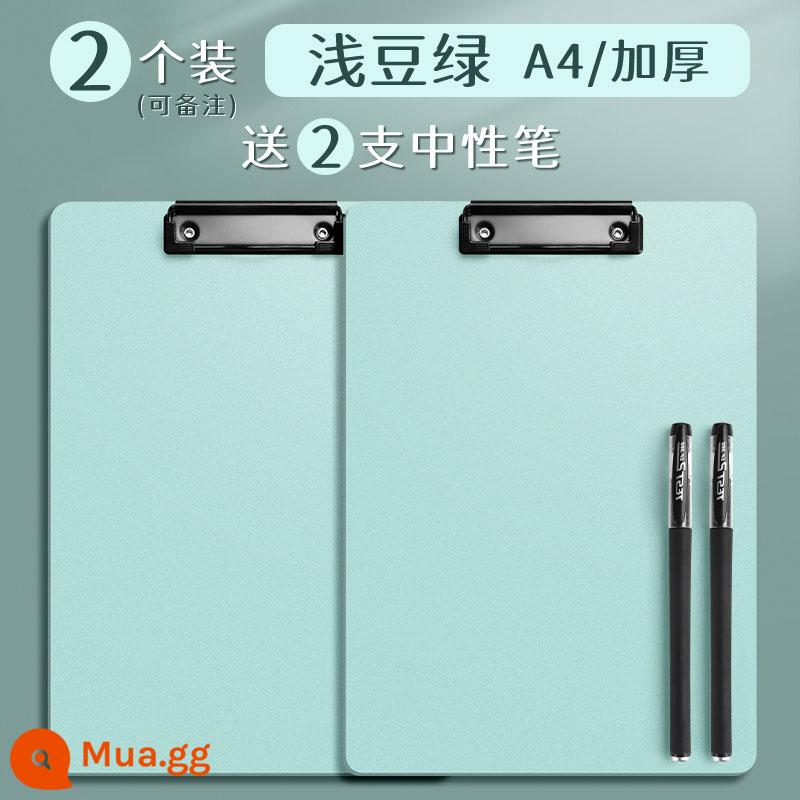 a4 hội đồng quản trị kẹp thư mục bằng văn bản pad sinh viên học tập viết hội đồng quản trị biên bản họp hợp đồng văn phòng nguồn cung cấp dọc giấy kiểm tra cuốn sách clip cố định giấy cứng bảng vẽ điểm menu clip ván ép - [Xanh] 2 miếng