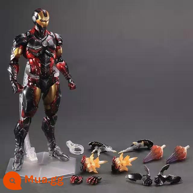 Marvel PA đã thay đổi mô hình Captain America nọc độc đồ chơi Deadpool xung quanh con rối di động mô hình hoạt hình trang trí mới - PA sửa đổi Iron Man di chuyển được (25 cm)