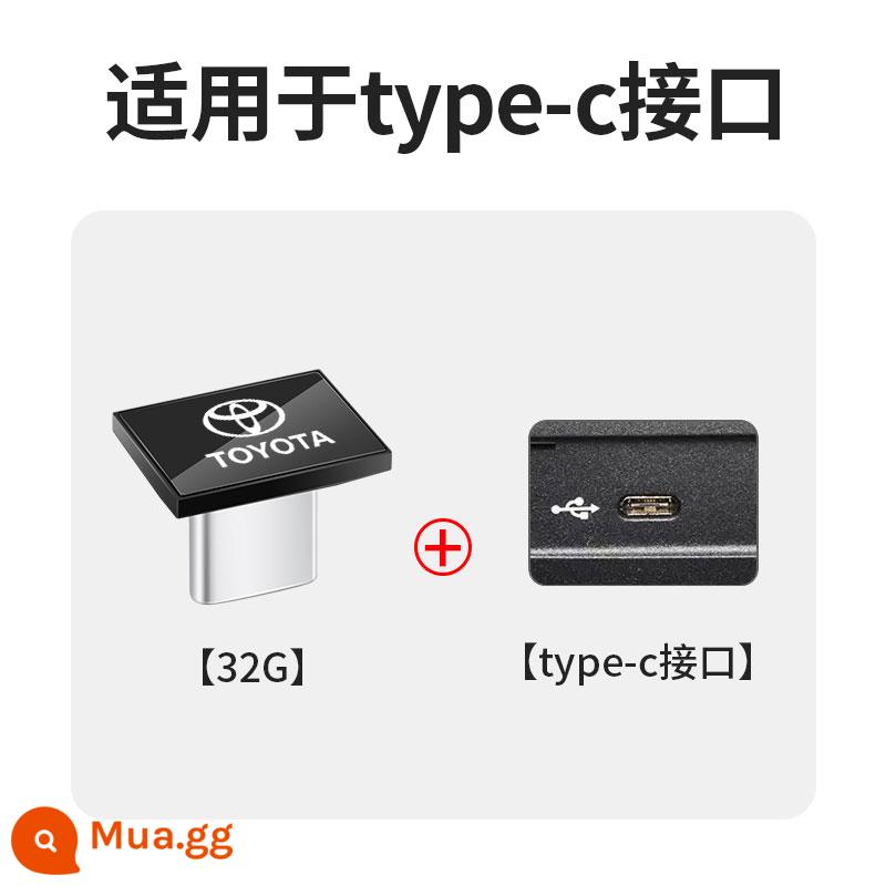 Ổ đĩa flash xe Toyotatypec CAMRY Highlander Weilanda Fenglanda Leiling Lingshang Corolla và các xe khác - Giao diện type-c-(32)G (với MV cực rõ 1700+180)