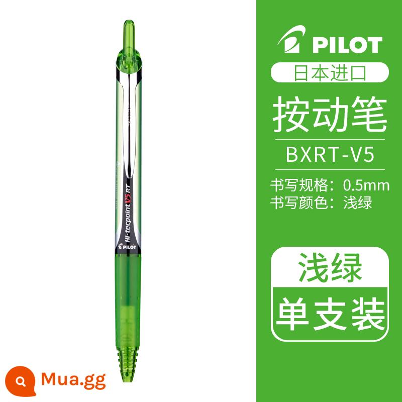 Nhật Bản PILOT Baccarat BXRT-V5 vua tiên phong bút gel bấm ống kim 0,5 màu bút mực nước chữ ký học sinh đen công nghệ thay thế nạp v5rt giới hạn kỳ thi chính thức đặc biệt - [Bút đơn] Xanh nhạt-0,5mm