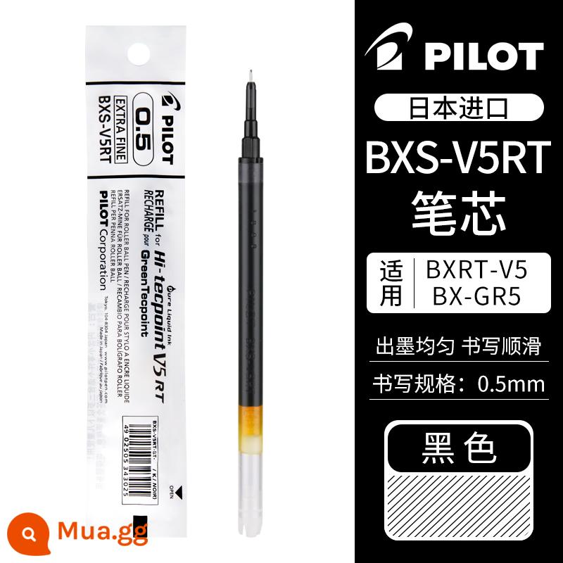 Nhật Bản PILOT Baccarat BXRT-V5 vua tiên phong bút gel bấm ống kim 0,5 màu bút mực nước chữ ký học sinh đen công nghệ thay thế nạp v5rt giới hạn kỳ thi chính thức đặc biệt - [Đổ đầy một lần] Đen-0,5mm