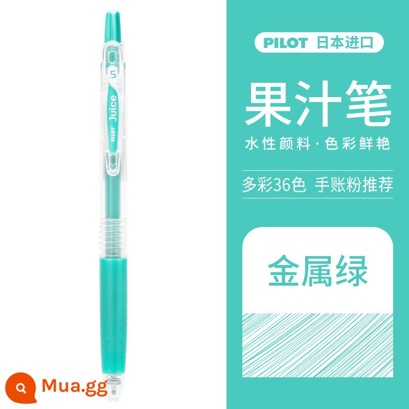 Bút nước trái cây PILOT Baile Juice bút bấm bút gel màu 0.5mm để ghi chép bài thi học sinh văn phòng phẩm đặc biệt 36 màu Bút Baile Nhật Bản chính thức cửa hàng hàng đầu trang web chính thức - Màu xanh kim loại-MG