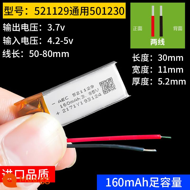 Máy ghi âm lái xe pin lithium 3.7v polymer Tai nghe Bluetooth Lingdu theo dõi áp suất lốp tích hợp pin sạc - xanh đậm