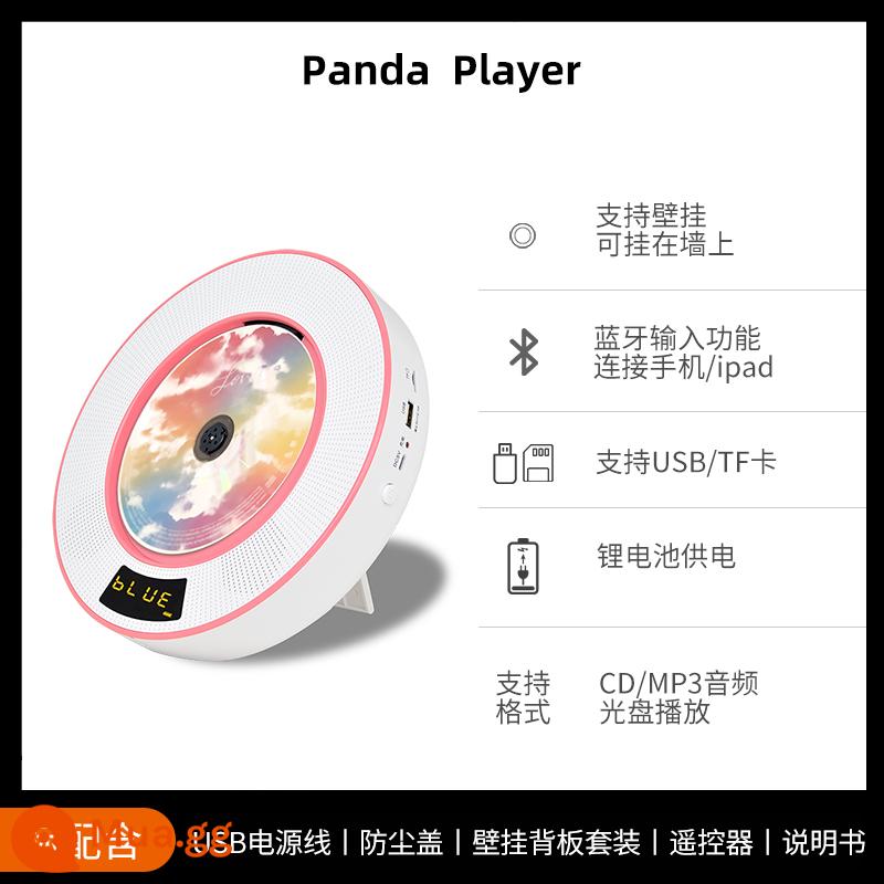 Máy nghe nhạc CD Panda máy nghe nhạc album ghi âm loa bluetooth tích hợp đĩa 774 - Phiên bản CD bluetooth màu đỏ