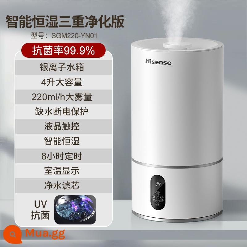 Máy tạo độ ẩm Hisense đèn âm thanh cho bà bầu và trẻ sơ sinh thanh lọc không khí phòng ngủ điều hòa nhỏ công suất lớn xịt 531 - Mô hình thanh lọc ba độ ẩm không đổi thông minh