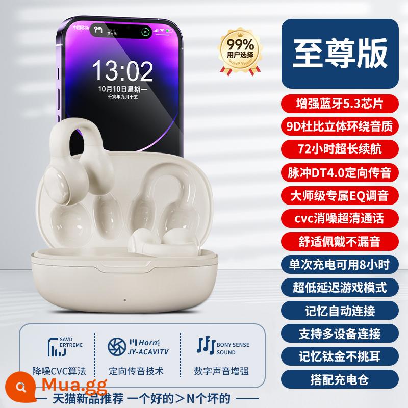 2023 Dẫn truyền xương mới Thích hợp cho Tai nghe Apple Bluetooth 14 Huaqiang North 12 Original 11 Đeo lâu không đau Nữ 1319 - [Siêu cao cấp] Âm thanh vòm toàn cảnh Dolby nâng cao 9D ★ Thoải mái và không rò rỉ âm thanh ★ Tuổi thọ pin siêu dài