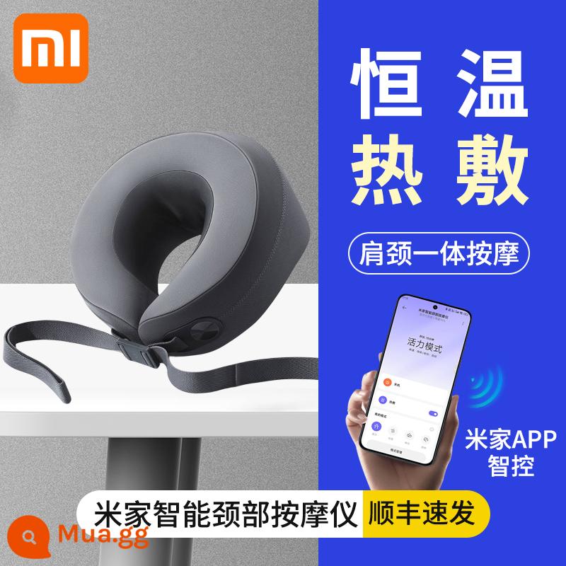 Xiaomi Mijia Máy Mát Xa Cột Sống Cổ Máy Mát Xa Vai Và Cổ Điện Nhào Cổ Hiện Vật Nhà Nén Nóng Massage 22 - Máy mát xa cổ tử cung thông minh Mijia [SF Express]