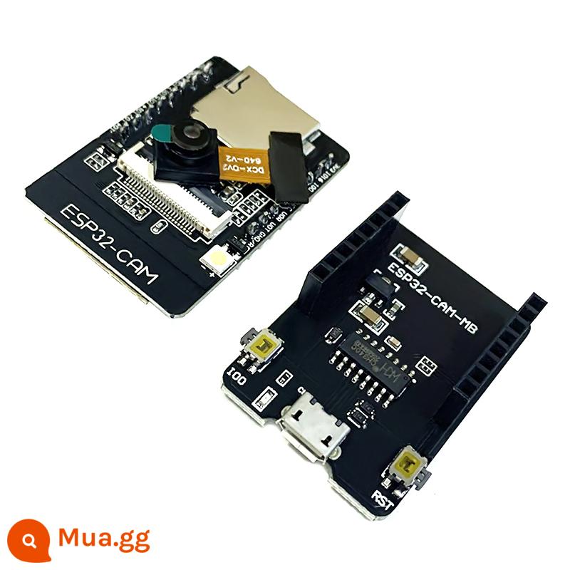 ESP32-CAM ban phát triển test board WiFi + Bluetooth mô-đun ESP32 chuyển cổng nối tiếp với camera OV2640 - ESP32-CAM+đế ghi+máy ảnh