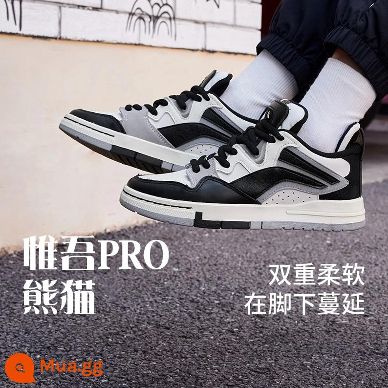 Li Ning Weiwu PRO giày ban cho nam và nữ 2022 mới giày thể thao ván trượt giày cổ thấp màu trắng giày thường AETR005 - [Mẫu nữ] Panda (AECS064-1) sưu tầm, mua hàng, ưu tiên giao hàng