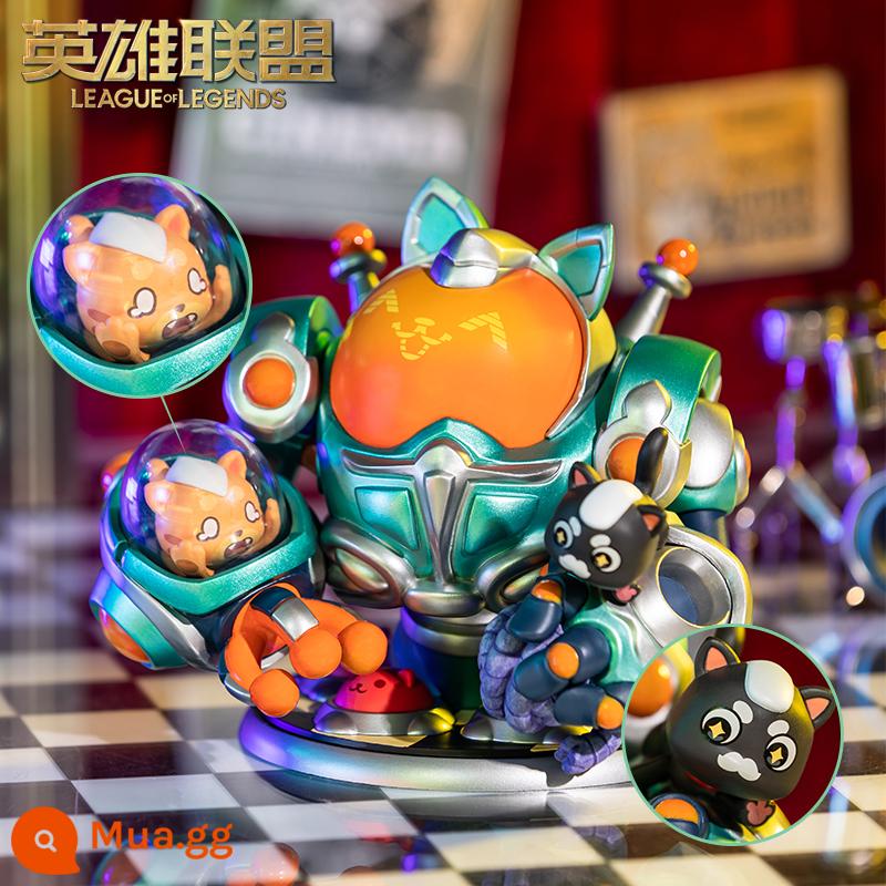 Liên minh huyền thoại LOL Space Rhythm Skin Steam Robot Blitz Model Doll Chính hãng - người máy