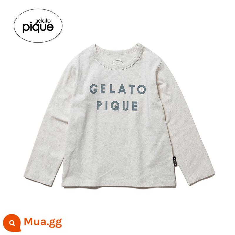 Gelato Pique22 Spring Children Pyjamas Bảng chữ cái có màu thuần túy -Dịch vụ gia đình PKCT221412 - xám