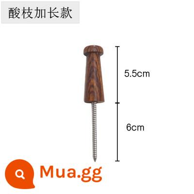 Móc Guqin, móc đặc biệt dành cho người mới bắt đầu, đinh treo tường bằng gỗ inox, đệm chống trượt, dán bảo vệ dây, miễn phí vận chuyển - Phong cách mở rộng bằng gỗ hồng sắc [Bốn món quà lớn]