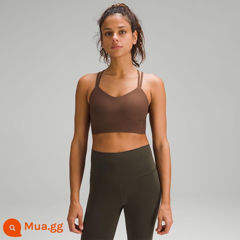 Áo ngực thể thao dài nữ Like a Cloud B/C * gân | lululemon | LW2D03S - màu hạt dẻ