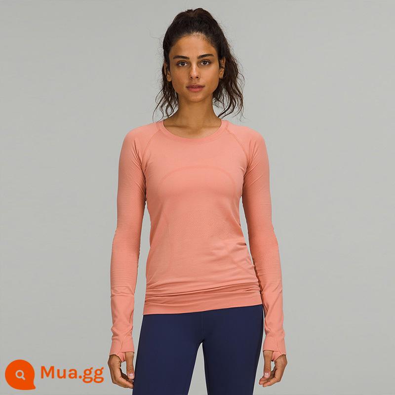 Áo thun thể thao dài tay dành cho nữ của Swiftly Tech 2.0丨lululemon丨LW3DFKS - Đồng cỏ hồng/Thảo nguyên hồng