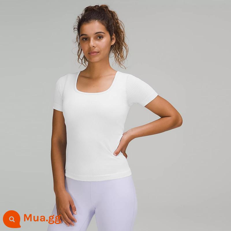 Áo thun thể thao ngắn tay thể thao Ebb to Street dành cho nữ丨lululemon丨 LW3FEJS - Trắng