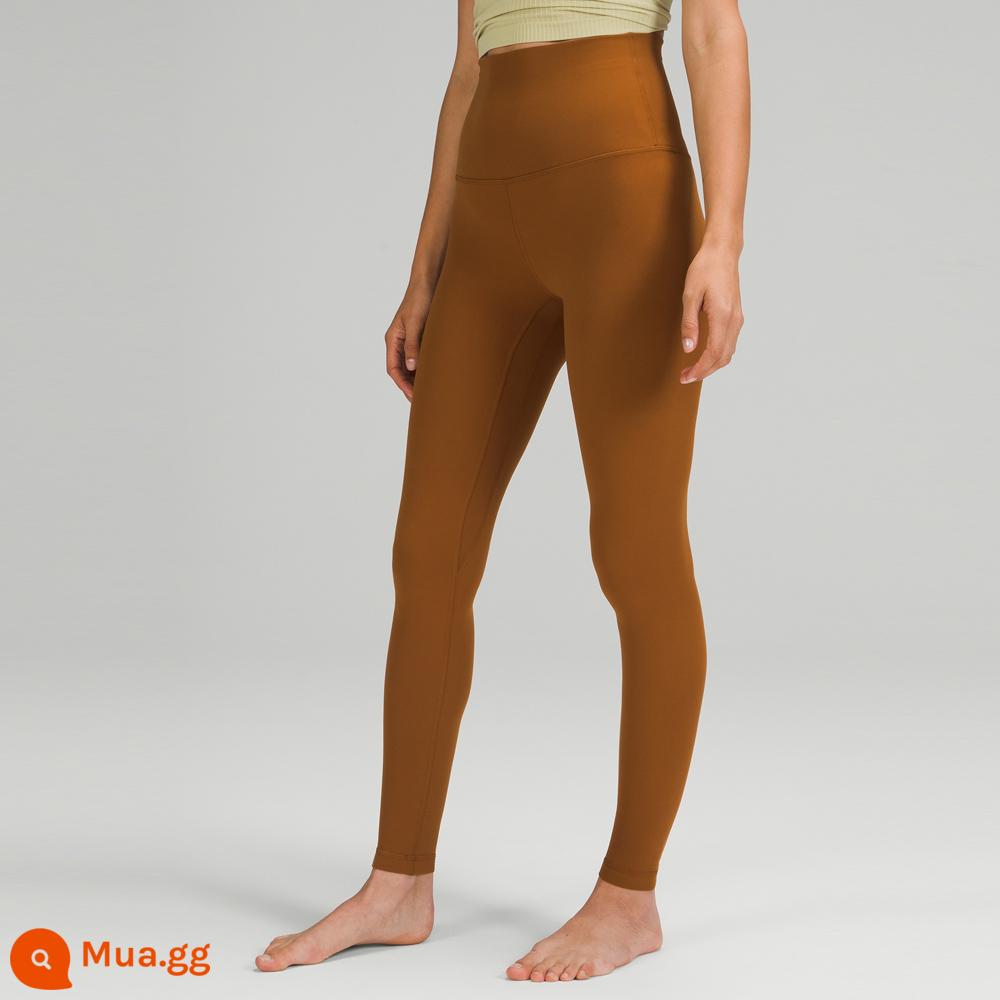 Quần bó thể thao lưng cao Align™ dành cho nữ 28" Yoga Naked 丨lululemon LW5CTNS - màu nâu đồng