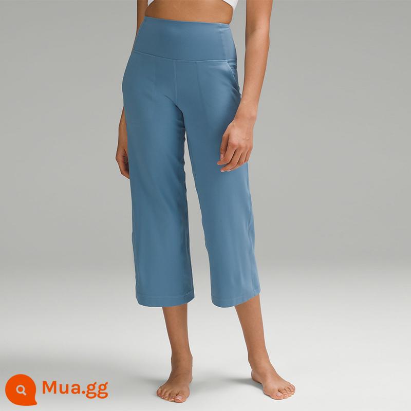 Quần dài ống rộng thể thao lưng cao Align™ dành cho nữ, phong cách khỏa thân 23"丨lululemon丨LW6BQJS - trong xanh