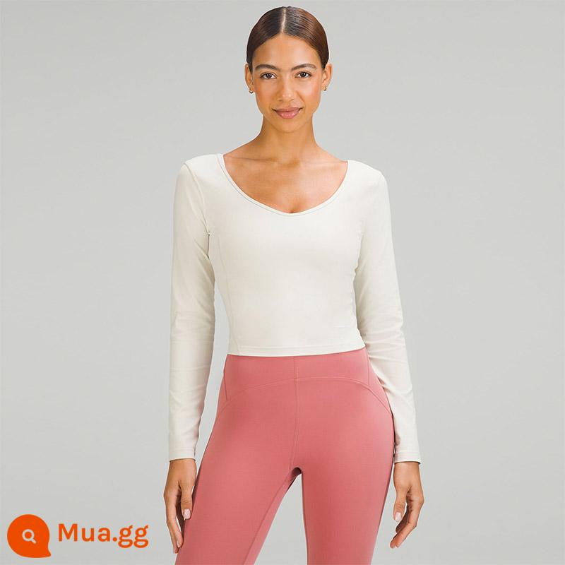 Áo thun thể thao dài tay Align™ dành cho nữ丨lululemon丨LW3FHWS - ngà voi