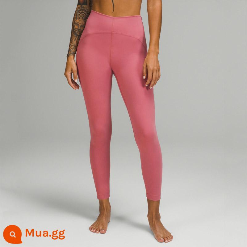 Quần legging thể thao lưng cao Instill dành cho nữ 25"丨lululemon丨LW5DWPS - Hoa hồng đỏ