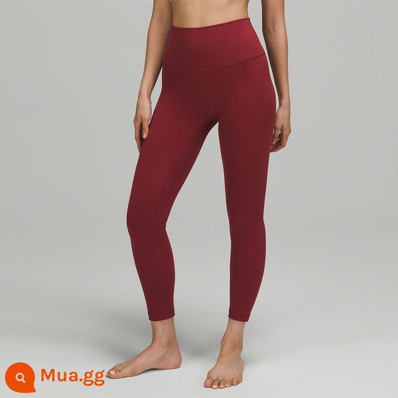 Quần legging thể thao lưng cao Align™ dành cho nữ 25" Quần yoga màu nude丨lululemon LW5CT3S - Màu rượu vang nghiền