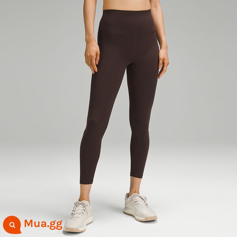 Quần bó nữ Wunder Train 24"*Phong cách bỏ túi Nhanh khô và thoáng khí丨lululemon丨LW5EZGA - cà phê espresso