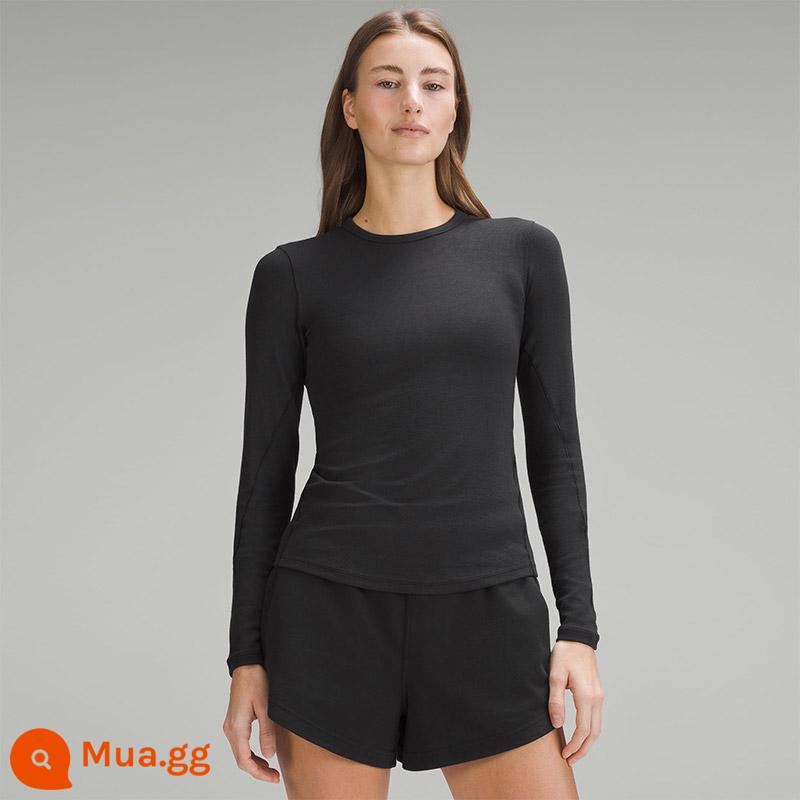 Áo thun thể thao dài tay giữ chặt thoáng khí cho nữ丨lululemon丨LW3FTFS - đen