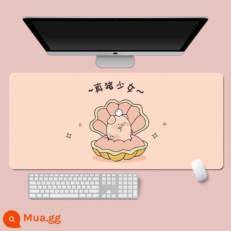 lulu lợn pad chuột quá khổ đóng hộp lợn cô gái dễ thương máy tính máy tính để bàn mat table mat chống trượt bàn mat - Đ190 (12)