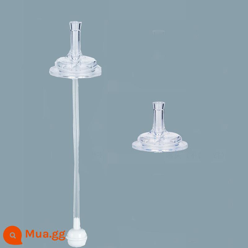 Thích hợp cho bình sữa Gro Mimi ống hút núm vú núm vú nước núm vú silicone không vị bóng trọng lực phụ kiện ống thẳng cho bé - Một bộ bi trọng lực chéo phẳng + 1 vòi bắn thêm 2 quả được 1 vòi.