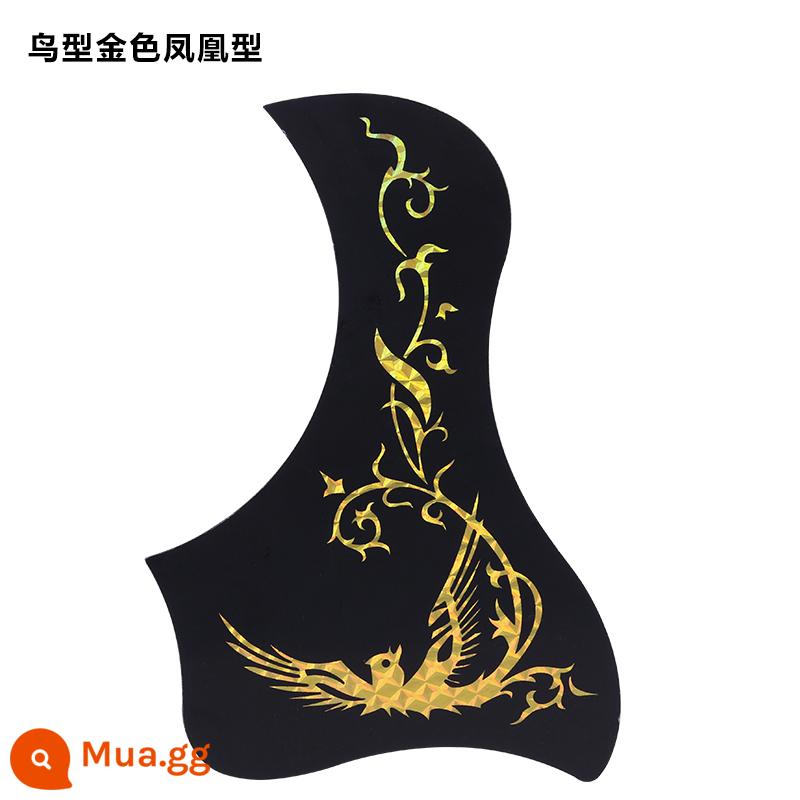 Đàn Guitar Bảo Vệ 41 Inch 40 Inch Dân Gian Cá Tính Phụ Kiện Đàn Guitar Gảy Bảo Vệ Dân Gian Đàn Guitar Bảo Vệ Miếng Dán - Phượng hoàng vàng hình chim