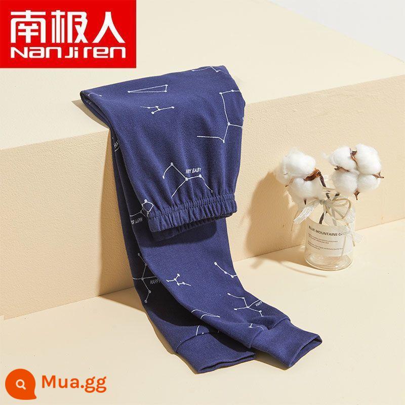 Quần vệ sinh trẻ em cotton nguyên chất Nanjiren Quần vệ sinh bé trai đơn mặc quần len cotton cho bé trai và bé lớn giữ ấm - 26158