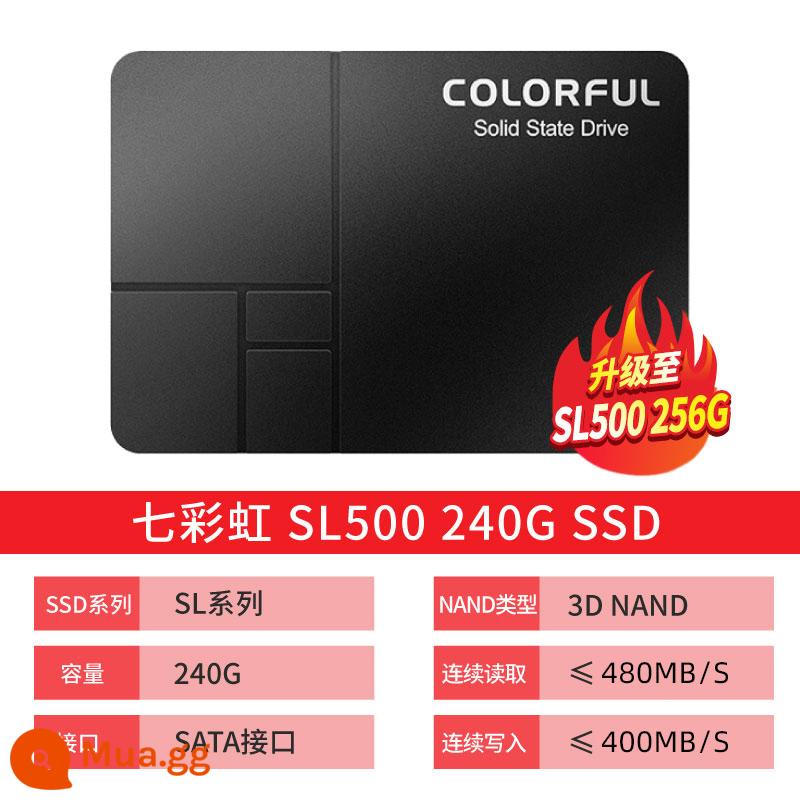 Ổ đĩa trạng thái rắn cho máy tính để bàn SSD SL500 512G 500G đầy màu sắc Giao diện SATA3 2,5 inch - SL500 240GB đến SL500 256G]