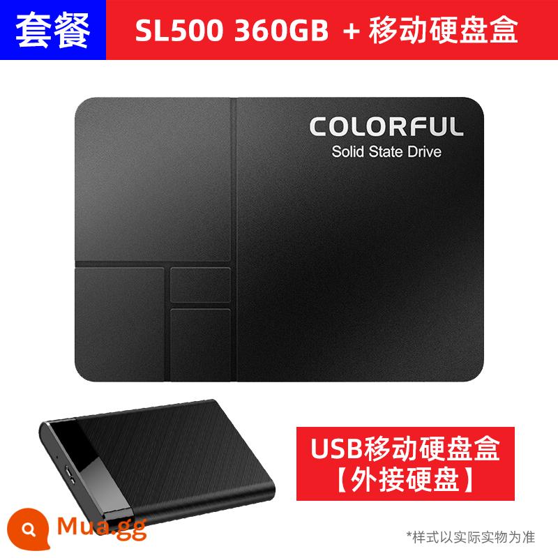 Ổ đĩa trạng thái rắn cho máy tính để bàn SSD SL500 512G 500G đầy màu sắc Giao diện SATA3 2,5 inch - Hộp ổ cứng di động SL500 360GB+