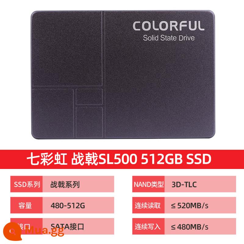 Ổ đĩa trạng thái rắn cho máy tính để bàn SSD SL500 512G 500G đầy màu sắc Giao diện SATA3 2,5 inch - SL500 512GB Kích